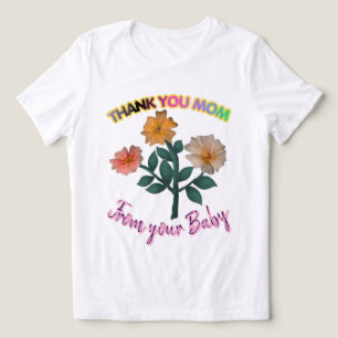 T-shirt En Tri-matière Cadeau personnalisé de remerciement à maman en aqu