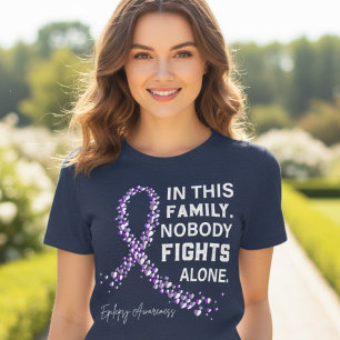 T-shirt En Tri-matière Cadeau Ruban Violet Sensibilisation à l'Épilepsie