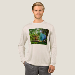 T-shirt En Tri-matière Cadre tropical luxuriant de SlipperyJoe's rhinocér