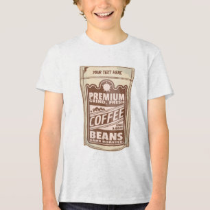 T-shirt En Tri-matière Café de qualité supérieure haricots à l'affiche ca