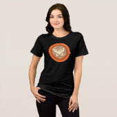 T-shirt En Tri-matière Café papillon (Recto plein)