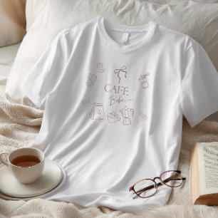 T-shirt En Tri-matière Café Thème Café Bébé Brasse Arc Bébé Shower