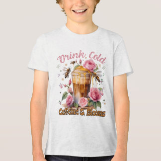 T-shirt En Tri-matière Caféine et fleurs : Café glacé délicieux