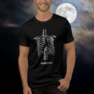 T-shirt En Tri-matière Cage de nervure X Funny Personnaliser d'Halloween