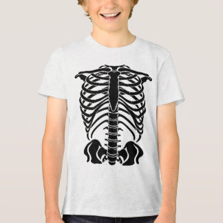 T-shirt En Tri-matière Cage thoracique de squelette noir