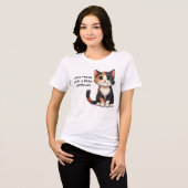 T-shirt En Tri-matière Calico Kitten Whimsical avec attitude (Recto plein)