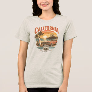 T-shirt En Tri-matière California Route 66 Vintage
