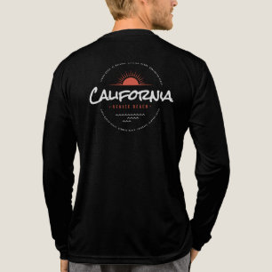 T-shirt En Tri-matière California Venice Beach Vintage Sunset Surf
