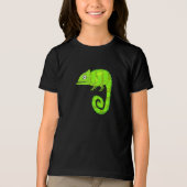 T-shirt En Tri-matière Caméléon vert mignon (Recto)