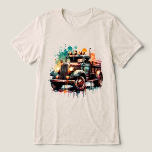 T-shirt En Tri-matière Camion (Design Recto)