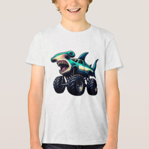 T-shirt En Tri-matière Camion Monstre Requin Marteau