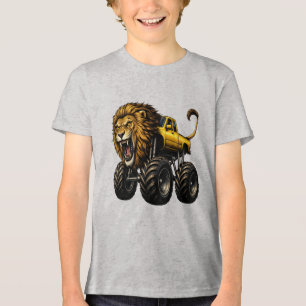 T-shirt En Tri-matière Camion Monstre Tout-Terrain Lion