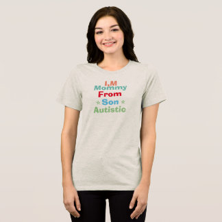T-shirt En Tri-matière Camisa algodão eu sou mãe de filho autista