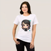 T-shirt En Tri-matière Camiseta chibi Estampado divertido Moda casual Art (Recto plein)