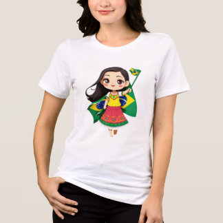 T-shirt En Tri-matière Camiseta chibi Estampado divertido Moda casual Art