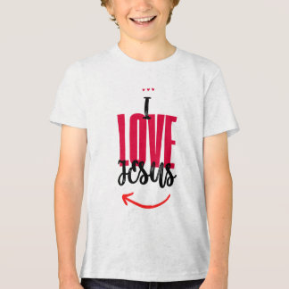 T-shirt En Tri-matière Camiseta Infantil Básica I Love Jesus