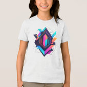 T-shirt En Tri-matière Camiseta Masc Juvenil Básica Abstrato Futurista-3 (Recto)