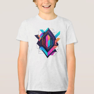 T-shirt En Tri-matière Camiseta Masc Juvenil Básica Abstrato Futurista-3