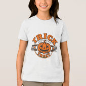 T-shirt En Tri-matière Camiseta "Trick or Treat" de Halloween para Niño (Recto)