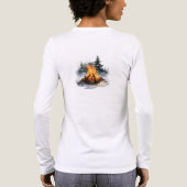 T-shirt En Tri-matière Camping de Noël Tri-Blend Long Sleeve Tee - (Verso)