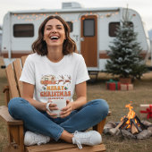 T-shirt En Tri-matière Camping Joyeux renne de Noël Nom personnalisé
