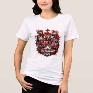 T-shirt En Tri-matière Canada Oh Canada 2026 Fan de foot