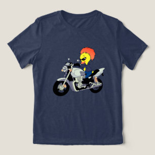 T-shirt En Tri-matière Canard Cool Faisant de la Moto