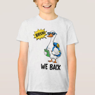 T-shirt En Tri-matière Canard Drôle Retour à l'École “On est de retour” M
