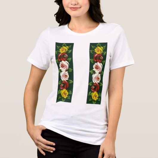 T-SHIRT  EN TRI-MATIÈRE CANAUX (Recto)