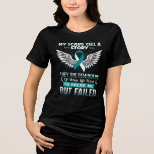 T-shirt En Tri-matière Cancer du col de l'utérus Femmes