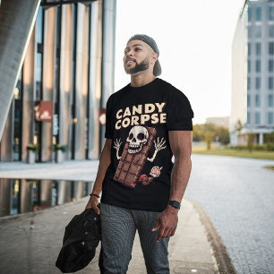 T-shirt En Tri-matière Candy Corpse drôle Halloween Candy Pun