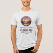 T-shirt En Tri-matière Canoë-kayak sur mesure Lieu Nom (Recto)