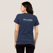 T-shirt En Tri-matière Canoë-kayak sur mesure Lieu Nom (Verso intégral)
