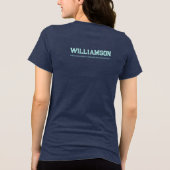 T-shirt En Tri-matière Canoë-kayak sur mesure Lieu Nom (Verso)