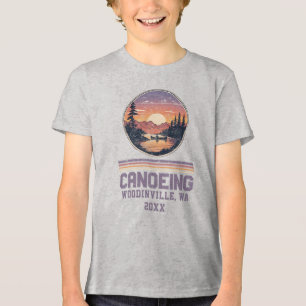 T-shirt En Tri-matière Canoë-kayak sur mesure Lieu Nom