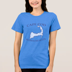 T-shirt En Tri-matière Cape Cod Silhouette Blue Striped Women's