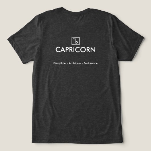 T-shirt En Tri-matière Capricorn – The Visionary Architect (Design Verso)