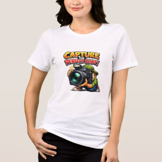 T-shirt En Tri-matière Capturer La Photo Parfaite Photographe De Dessin A