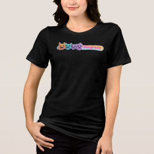 T-shirt En Tri-matière Caricature colorée Visages "Diogrecc" Graphique T-