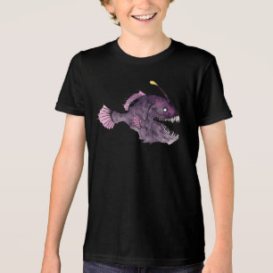 T-shirt En Tri-matière Caricature d'aquarelle de poisson
