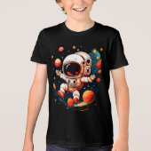 T-shirt En Tri-matière Caricature spatiale astronaute (Recto)