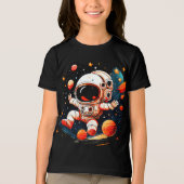 T-shirt En Tri-matière Caricature spatiale astronaute (Recto)