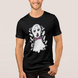 T-shirt En Tri-matière Caricature Vintage Halloween Ghost Fun