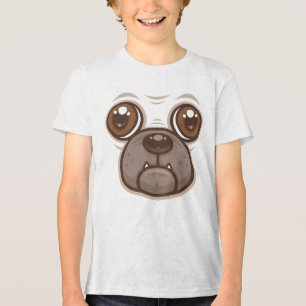T-shirt En Tri-matière Carlin de caricature Mug Chien Chien Chien Chien F