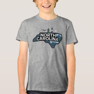 T-shirt En Tri-matière Caroline du Nord, États-Unis d'Amérique
