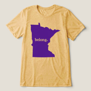 T-shirt En Tri-matière Carte de l'état du Minnesota Belong