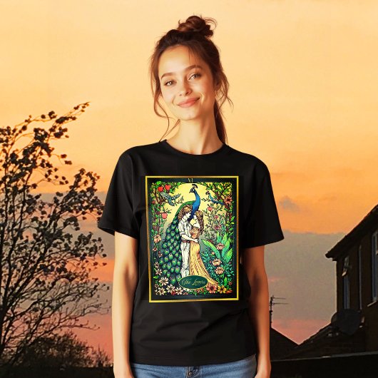 T-shirt En Tri-matière Carte Tarot Art Nouveau, Les Amoureux