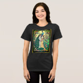 T-shirt En Tri-matière Carte Tarot Art Nouveau, Les Amoureux (Recto plein)