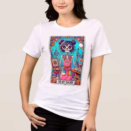 T-shirt En Tri-matière Carte Tarot de professeur d'art (Recto)