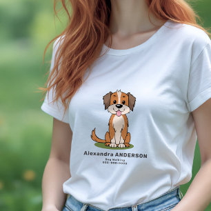 T-shirt En Tri-matière Cartoon Dog Walker